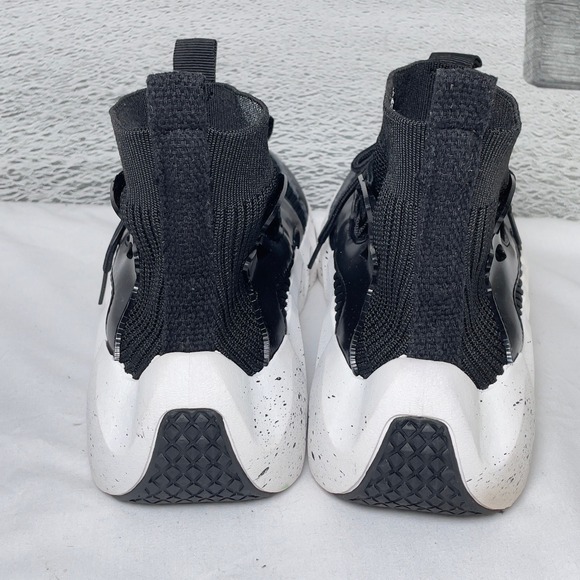 PONY PP1 Moon Men's Black High Top Athletic Shoes Chunky Sole Sock Sneakers Sz 8 - Picture 8 of 12